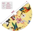 thumbnail image 5 of Kll 48" Christmas Tree Skirt Beautiful Bright Birds And Flowers Xmas Tree Skirts Mat For New Year Xmas Holiday Party Indoor Outdoor Home Decoration, 5 of 9