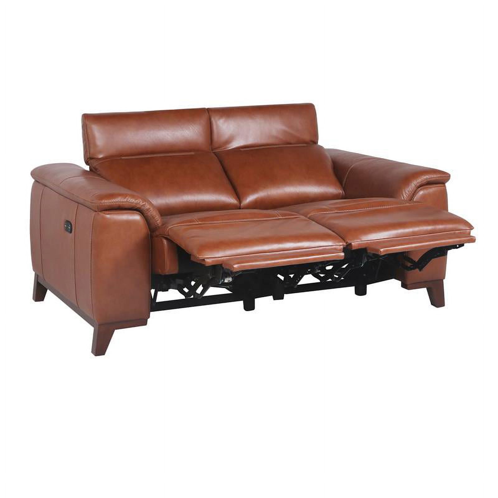 Walker Brown Top Grain Leather Power Reclining Sofa And Loveseat