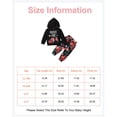 thumbnail image 2 of 18 Months Baby Girls Outfits 24 Months Girls 2PCS Fall Winter Clothing Set Letter Print Toddler Girls Long Sleeve Hoodie Top Pants Set Black, 2 of 8