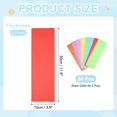 thumbnail image 2 of Uxcell Book Dividers with Tab, 11.8x3.9" Multicolor Plastic Book Binder Index Card Files Dividers Separator with Sticker on for Storage Box Drawer Magazines Album, 24Pcs, 2 of 6