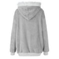 thumbnail image 4 of Abcomgle Girls Fleece Jacket Size 7-8 Colorblock Zip Sherpa Girls Coat Warm Hooded Teddy Hoodie for Girls Winter Fleece Fuzzy Sweater for Girls with Pockets, 4 of 4