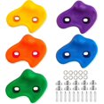 thumbnail image 1 of Soporte de escalada para niños, juego para niños, 10 unidades de soportes de escalada, 10 tornillos, se pueden usar para arreglar rocas de escalada en Indoo Afortunado Sencillez, 1 of 5