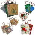 thumbnail image 1 of Northlight 20-Count Assorted Christmas Themed Paper Gift Bags, 1 of 6
