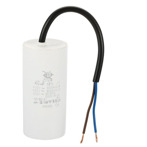 CBB60 40uf Running Capacitor,AC 450V 2 Wires 50/60Hz Cylinder 96x44mm  for Water Pumps