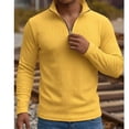 thumbnail image 6 of Gamivast Men's Quarter Zip Shirts Long Sleeve Textured Knit Pullover Slim Fit Mock Neck Casual Sweatshirt Breathable Soft Athletic Golf Tops Fall, 6 of 6