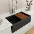 thumbnail image 5 of Bocchi 1600-0120 Arona 33" Farmhouse Single Basin Granite Kitchen Sink - Black, 5 of 7
