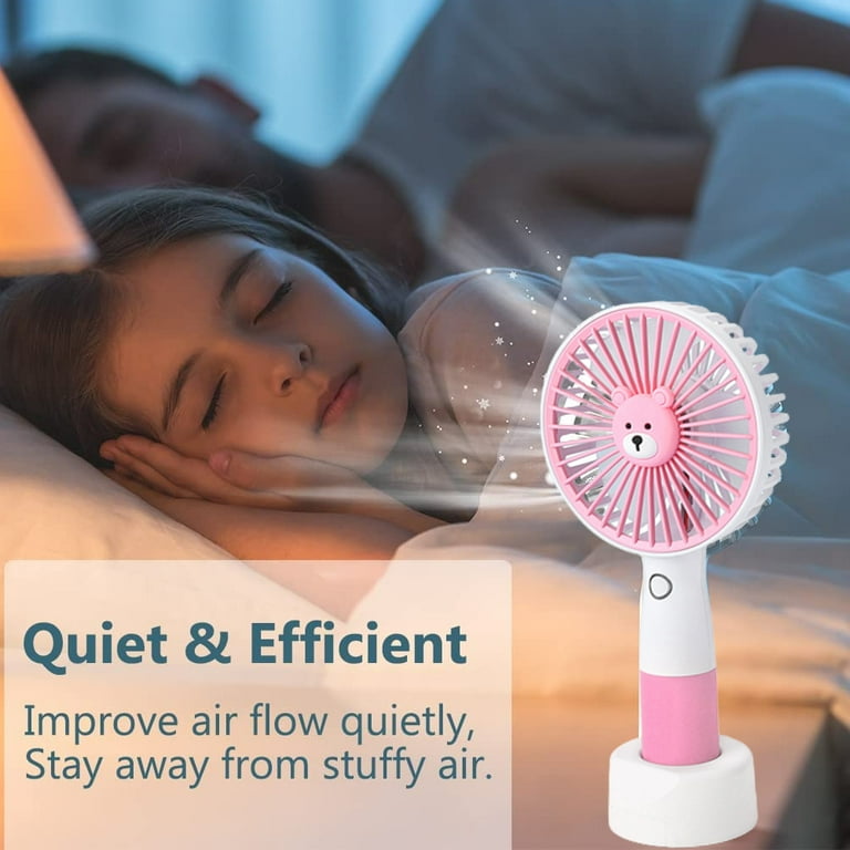 KKCXFJX Lightning Deals of Today,Handheld Fan 500mAh Portable Fan Mini Hand  Fan USB Rechargeable Small Personal Fan For Travel Commute Picnic 