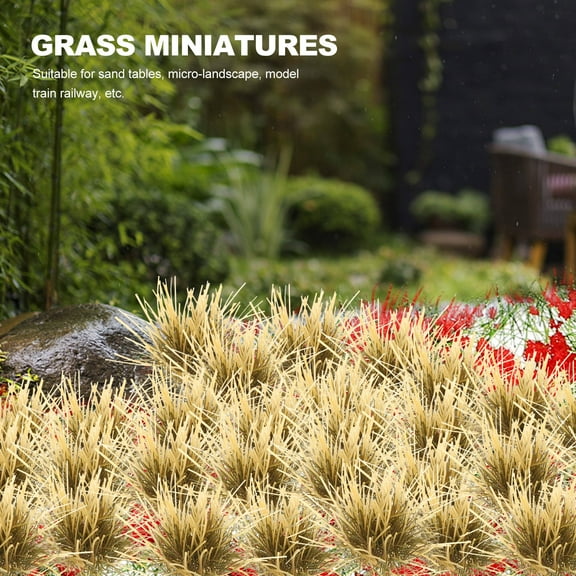 Niceauty Khaki Static Grass Tuft for Diorama Model Decoration Resin Material