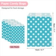 thumbnail image 2 of Uxcell 100Pcs Kraft Paper Treat Bags, 7" x 5" Greaseproof Candy Bags Flat Favor Bags Small Gift Bags, Blue Dot, 2 of 6