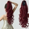 thumbnail image 3 of Voluminous Curly Ponytail Hairpiece With NonSlip Clasp Professional Synthetic Fiber, 3 of 13