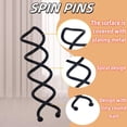thumbnail image 5 of LQQBOX 50 Pcs Bobby Pins for Women, Spiral Hair Ties Non-Scratch Round Tip French Hair Pins Secure Hold for Buns & DIY Hairstyles Hair Accessories for Women (Black), 5 of 7