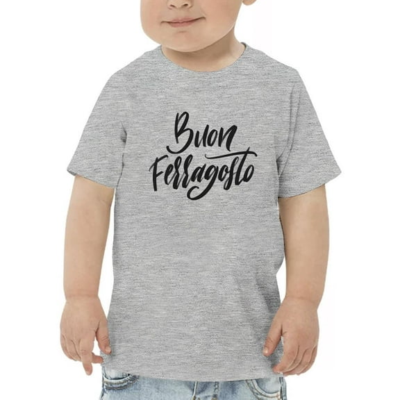 Buon Ferragosto Noir T-Shirt Toddler -Image by Shutterstock,  5 Toddler