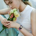 thumbnail image 6 of Comvin Flower Engraved Band Compatible with Apple Watch Bands for Women 40mm 38mm 41mm 42mm, Soft Silicone Band with Decorative Charms for iWatch Series 11 10 9 8 7 6 5 4 3 2 1 SE (With Band), 6 of 9