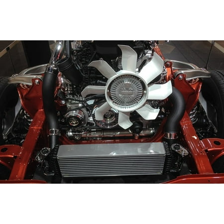 Canvas Print Mechanical Parts Engine Automobile Belt Car Stretched Canvas 10 x