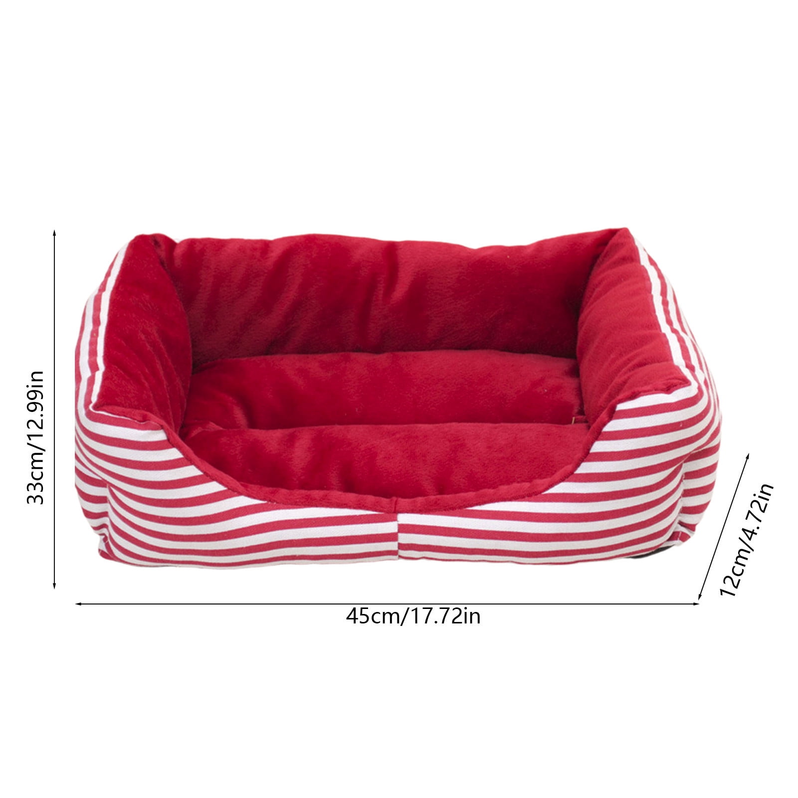 Zhourta Christmas Pet Bed Cat House Dog Bed 18x13x5 Inch Festive Holiday Themed Cozy Shelter for Indoor Pets