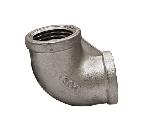 Maslin 3/4X1/2 Threaded Reducer Pipe Fitting F/F 90 Degree Angled Stainless Steel SS304 New