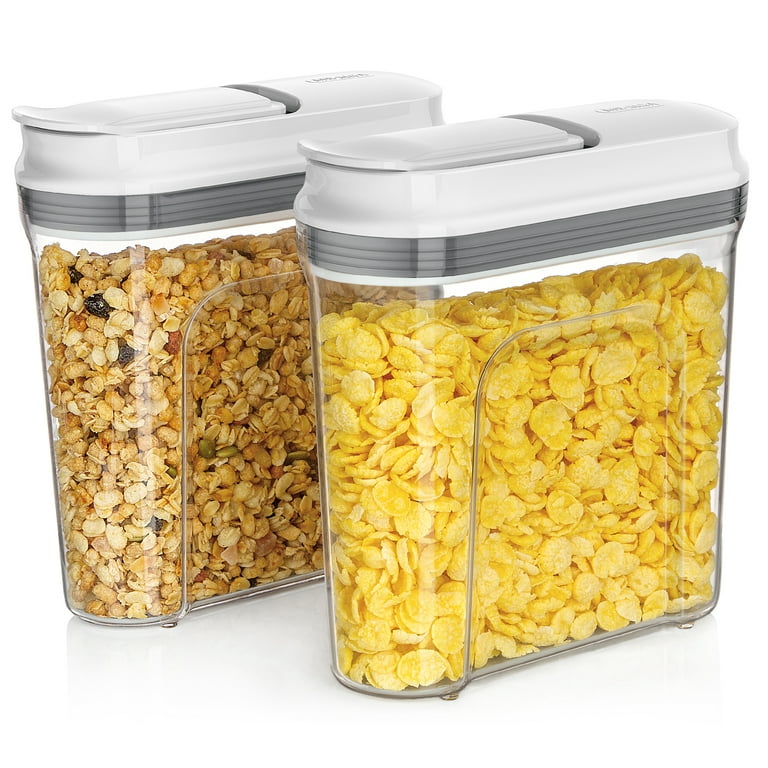 Buy Wholesale QI003322.2.P BPA-Free Plastic Food Cereal Containers with  Airtight Spout Lid Set of 2