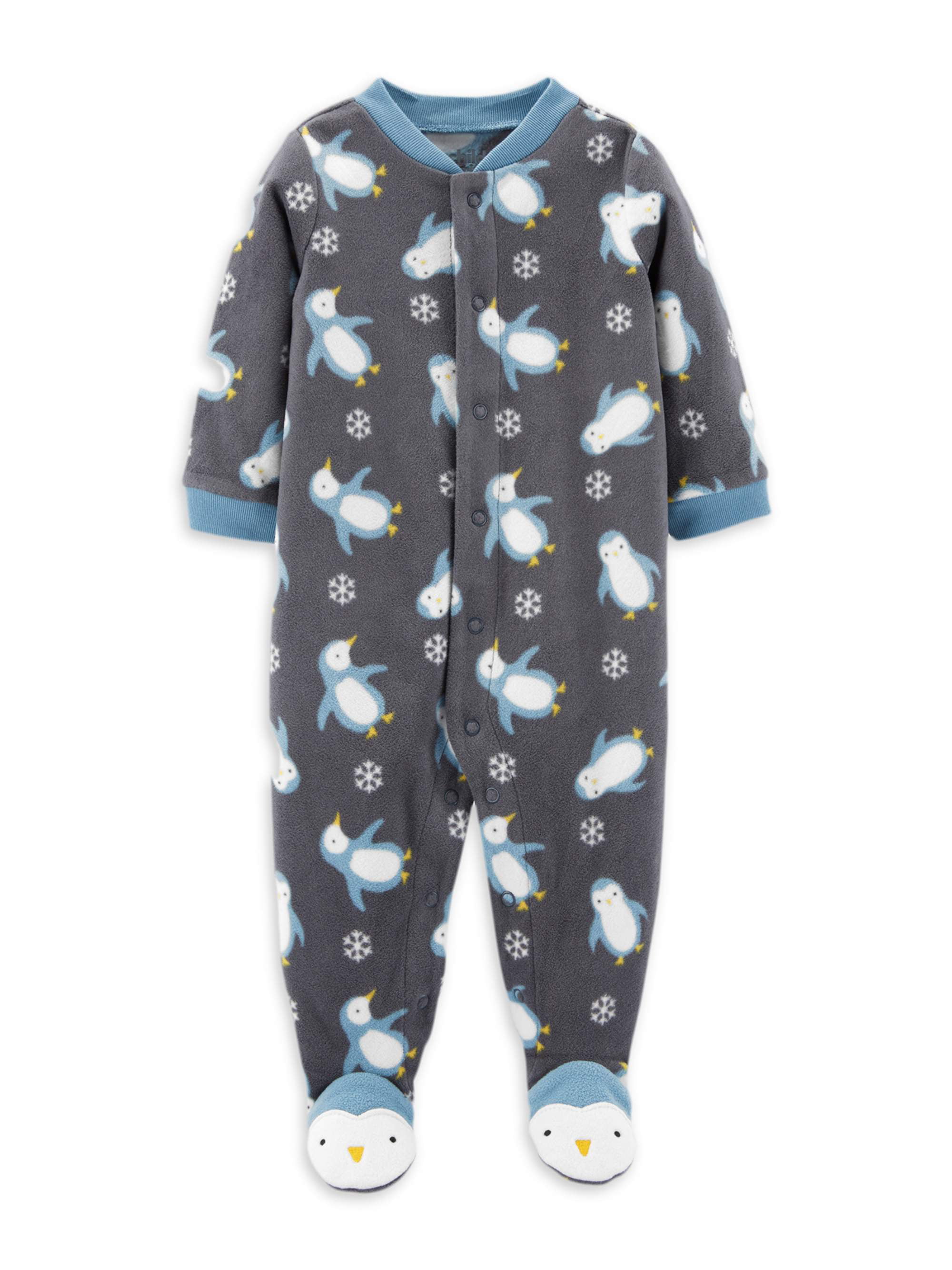 Carters Baby Boy 3 6 Months Fleece Sleep & Play Footie Penguin Clothes 