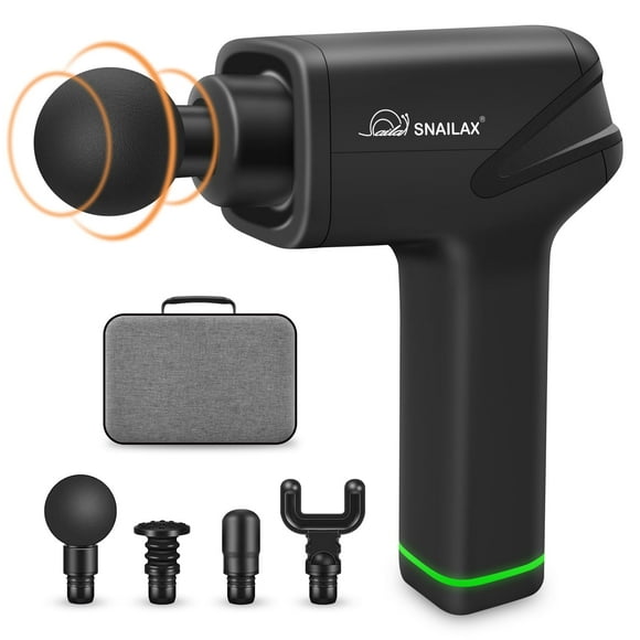 Pistolet de Massage Sans Fil avec Tissus Profonds, Pistolet de Massage Snailax pour Athlètes pour Soulagement de la Douleur, Cadeaux de Noël
