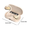 thumbnail image 3 of Earbuds Wireless, Hwkond Wireless Ear Mounted Bluetooth Earphones No In Ear Sound Leakage Stereoscopic Sound Quality Advanced Sports Earphones, Beige, Up to 60% Off, 3 of 7