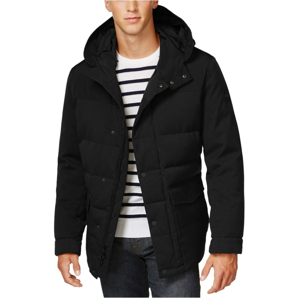 Michael Kors Mens Full Zip Quilted Jacket, Black, XXLarge Walmart