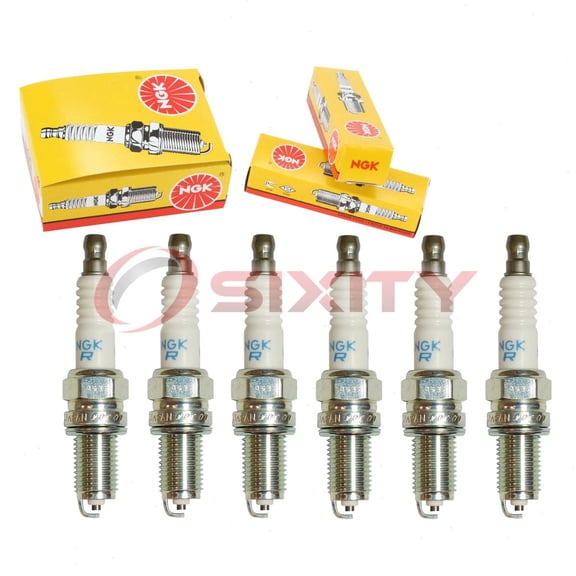 6 pc NGK 90893 Standard Spark Plugs for Ignition Wire Secondary