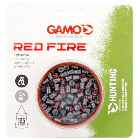 Gamo 632270454 Red Fire .22 Pellet Pointed 125