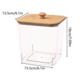 thumbnail image 3 of Linnome Plastic Laundry Pods Container with Lid Square Storage Bin for Laundry Room Kitchen Bathroom 7.09x6.1x6.1 Inch, 3 of 7