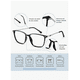 thumbnail image 4 of lentes Luz anti-azul para Computadora anti fatiga marco ultraligero color gris, 4 of 4