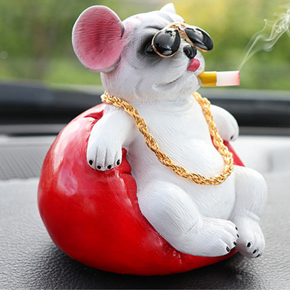 Cute Dogs Pigs Decoration Simulation Smoking Dog Perfect Gift Toy