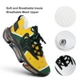 thumbnail image 4 of Cheese Pattern On Green Walking Shoes for Men Woman Lightweight Tennis Fashion Elastic Sports Shoes Cushion Basketball Shoes, 4 of 7