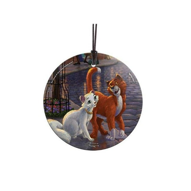 Trend Setters SPCIR931 Thomas Kinkade the Aristocats StarFire Prints Hanging Glass