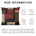 thumbnail image 6 of HENGT Set of 2 Red Geometry Throw Pillow Covers Pillow Covers ,Abstract Swirls Lines Stripes Cushion Covers Retro Geometric Rustic Modern Circle Psychedelic ,Brown Black, 6 of 6