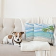 thumbnail image 4 of Ambesonne Graphic Beach Throw Pillow Cover 2 Pack, Summer Coast Wind, 18", Multicolor, 4 of 5