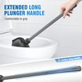 Toilet Plunger with Holder, Unique Plunger with All-Angle Design ...