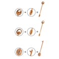 thumbnail image 4 of Cartoon animal stirring spoon wooden coffee spoon suitable for kitchen 2PCS, 4 of 12