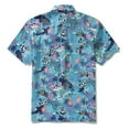 thumbnail image 4 of Yiume Men's Hawaiian Shirt Fish & Turtle Shirt Short Sleeve Button-down Summer Beach Shirts Blue, 4 of 11