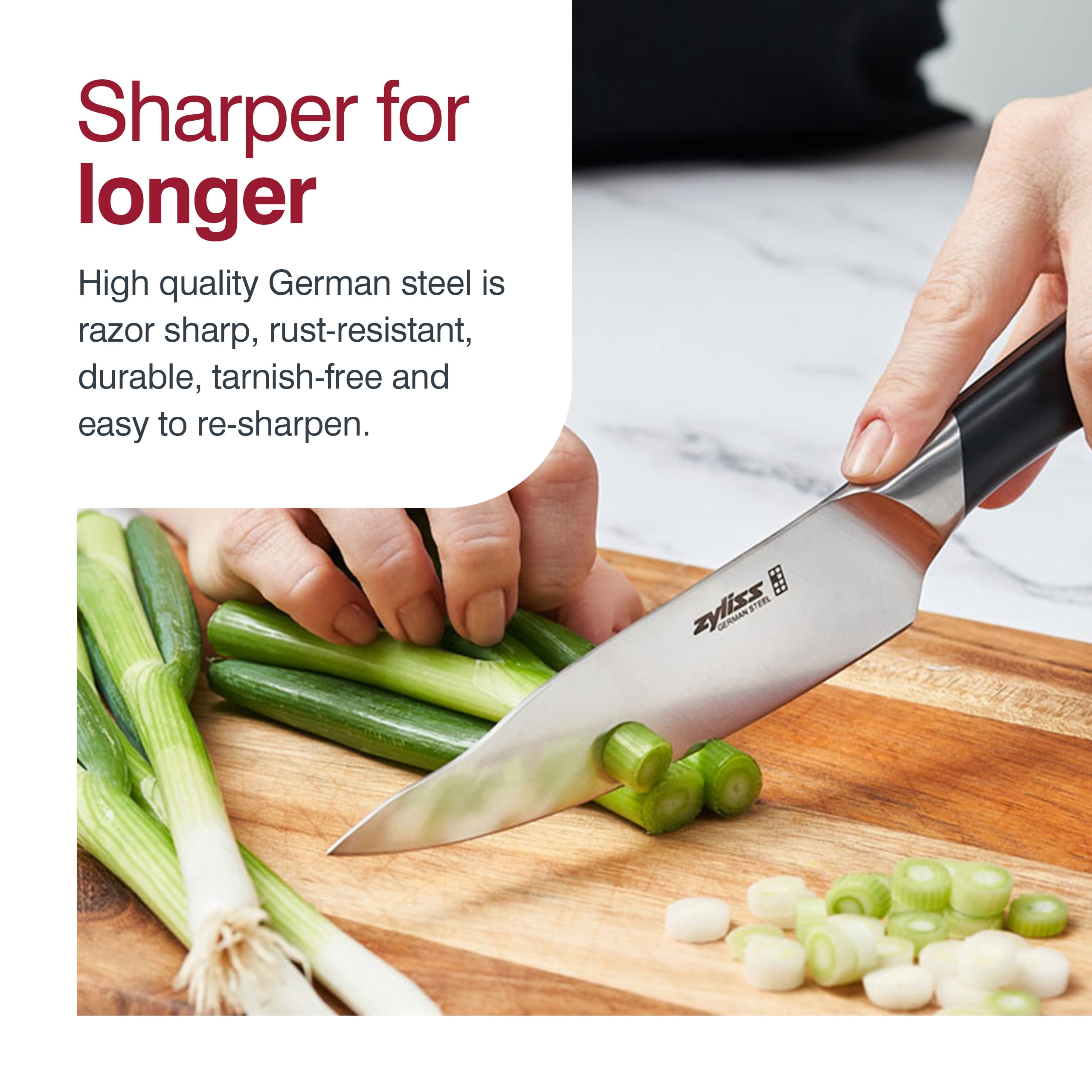 Zyliss Comfort Pro 5.5" Utility Knife - German Stainless Steel Silver/Black