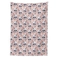 thumbnail image 3 of Ambesonne Skull Tablecloth Rectangular Table Cover, Day of the Dead Theme, 60"x90", White Blush Black, 3 of 4