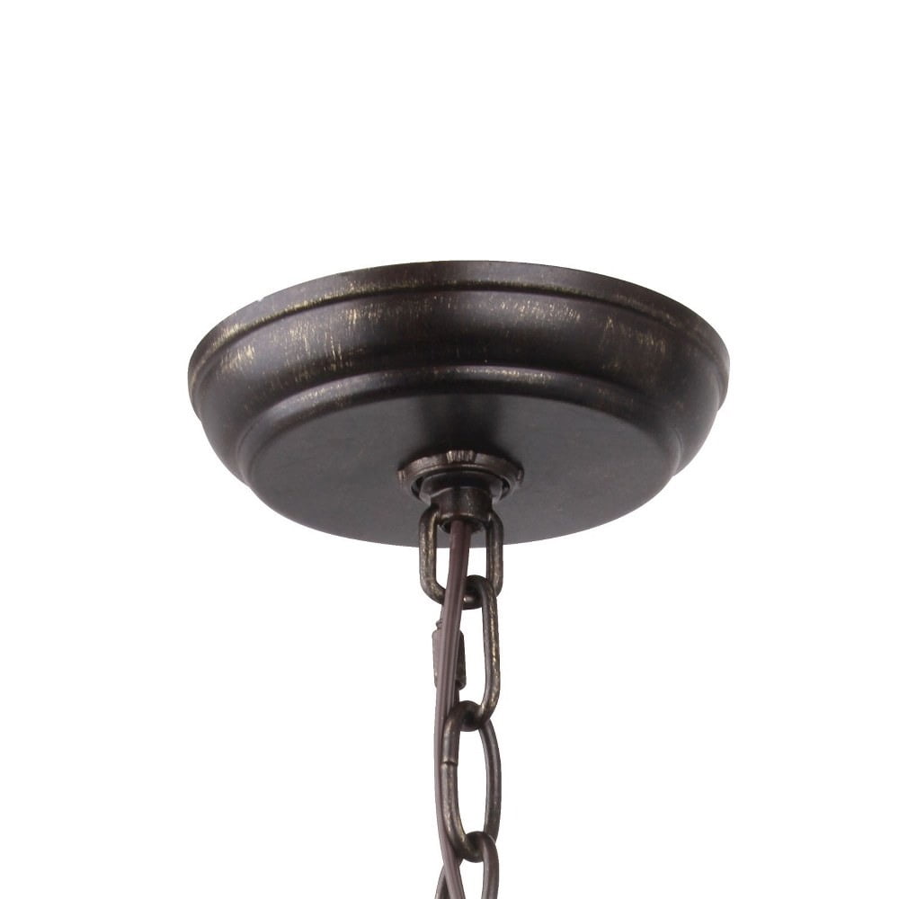 Eight Light Oval Chandelier-English Bronze/Antique Gold Finish    -Traditional Installation Crystorama Lighting 588-Eb-Ga