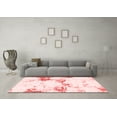 thumbnail image 3 of Ahgly Company Indoor Square Abstract Red Modern Area Rugs, 7' Square, 3 of 4
