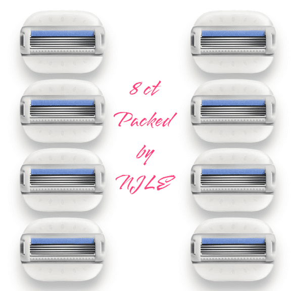 NEW Flamingo Moisture Plus Razor Blades for Women, Moisture Plus Blade Refills, 8 Razor Refills