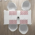 thumbnail image 3 of Ambesonne Floral Place Mats Set of 4, Sketchy Leaves Petals, Standard Size, Maroon Coral and White, 3 of 4