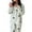White, variant on Ashirexll Fuzzy Pajamas for Women, Two Piece Sets for Women, Star Print Wool Winter Warm Pajama Set Comfortable Home Clothes