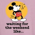 thumbnail image 3 of Disney - Mickey & Friends - Waiting for the Weekend Like - Whistling Music - Women's Racerback Tank Top, 3 of 5
