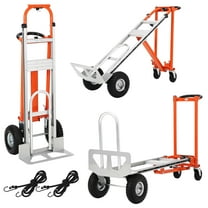 3in1 Convertible Hand Truck, 770 lb Capacity, Hand Truck Folding Dolly, Orange