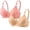 Hot Pink, variant on Ohufall 2PC Bras for Women Fashion Sports Stretchy Soft Bra Adjustable Straps Push Up Bralette,80BC-95BC
