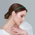 thumbnail image 2 of Unique Bargains Rhinestone Headband Faux Crystal Hair Hoop Hairband for Women Green, 2 of 7