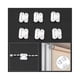 thumbnail image 2 of Slat curtain weight plates 12 PCS slat curtain spare parts 89mm with 10m chain roller blind chain + 6 chain connectors for vertical blind weights slat, 2 of 5