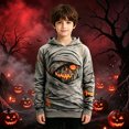 thumbnail image 2 of SJLDQY Halloween Boys Hoodies Hallowmas Graphic Long Sleeve Hooded Sweatshirts with Kangaroo Pocket Fall Winter Ourdoor Casual Pullover Tops for Boys, 2 of 6